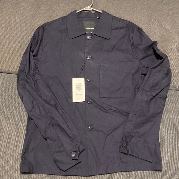 Jack and Jones Overshirt - Navy/Medium - Picture 1 of 5